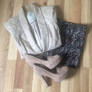 Cheetah Print Pencil Skirt